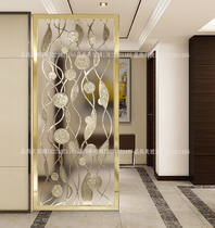 Art Glass Entry of the family Xuanguan Brief Abstract Deep Carved Light Transmission Screen Partition Simple Ou Shoe Cabinet Double Face