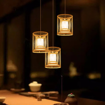 Japanese chandelier Bamboo woven Southeast Asia Zen New Chinese style Creative personality restaurant Tatami clothing store Restaurant lighting