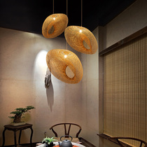 Chinese bamboo chandelier Bed and breakfast Teahouse Hotel Restaurant Hot pot shop Creative Japanese zen Southeast Asian bamboo chandelier