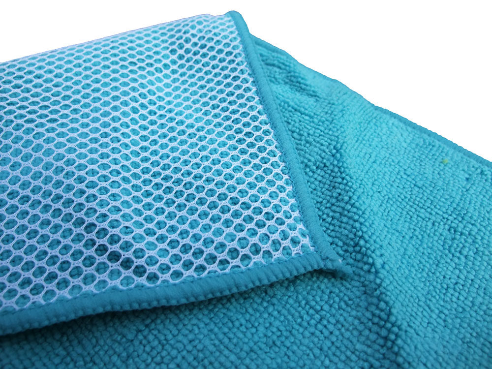 超细纤维洗碗巾 双面抹布 厨巾 清洁巾 网布 易清洗不退色不脱毛