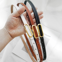 Headband Cow Leather Lady Belt Genuine Leather Fashion 100 Lap Decorated Waist Accessories Cashew dress Dress Skirt Small Strap Fine