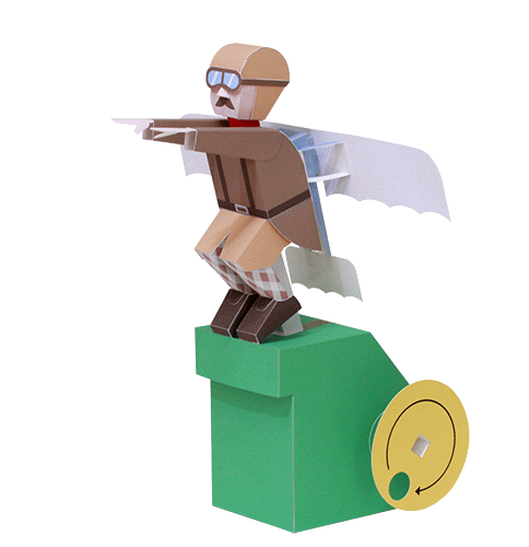 中村开己传动纸玩偶巧手折一折日本创意皮卡丘折纸会动的鲤鱼