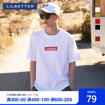 Lilbetter mens short-sleeved T-shirt 2021 new summer mens t-shirt slim boys pop brand top half sleeve