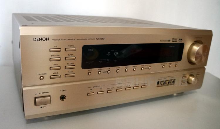 二手原装进口denon/天 龙 avr-1802 5声道家庭av影院功放220v
