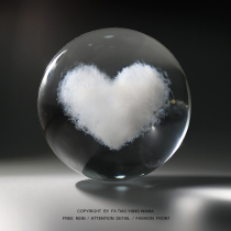 Clockwork round cloud doo-loving spherical water crystal ball