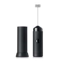 Portable milk frother Household electric milk frother Milk frother with protective cover Double milk frother head