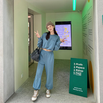 CloudSweet wow girl Korean Ins blogger fashionable clothes street style two-piece set