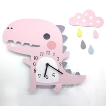 ins Nordic wall clock childrens room dinosaur silent wall clock wall clock childrens clothing store kindergarten wall clock wall decoration
