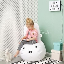 INS white bunny childrens sofa baby lazy sofa childrens room decoration ornaments can be removed and washed