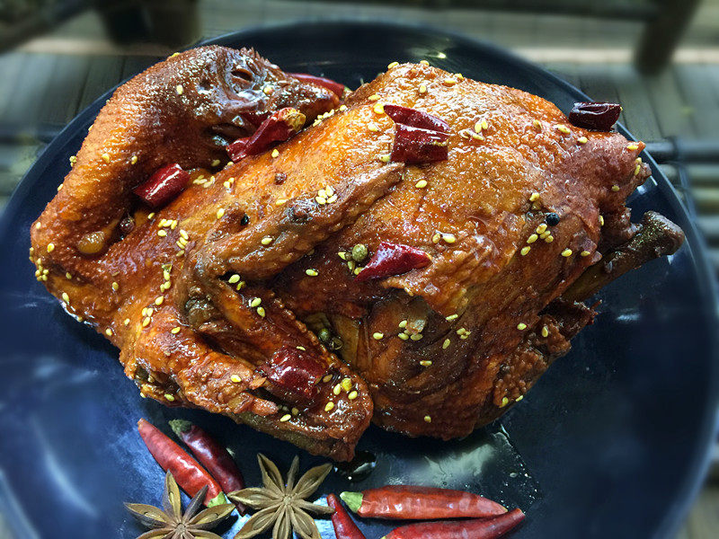 劲爆麻辣烧鸡700g盐焗鸡手撕鸡 卤味扒鸡山东特产 包邮