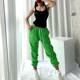 European and American ins super fire casual sports leggings loose high waist jazz drawstring Harlan dance fitness night running pants European and American ins super fire casual sports leggings loose high waist jazz drawstring Harlan dance fitness night running pants