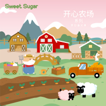 Suvisug Happy Farm Family Wooden Nest House Building View Supplies Bridge Golden Silk Bear Dwarf hamster to escape the house