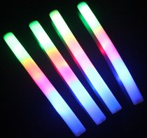 Luminous glow stick Sponge stick Large party silver stick Luminous foam stick Three-light flash stick Sponge luminous stick
