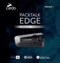 Cardo EDGE Motorcycle Helmet Bluetooth Headphones Cardo JBL Multiperson Talkback DMC Built-in Wireless Intercom