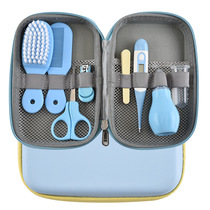 Sanitary portable newborn baby grooming kit baby nail clippers scissors hairbrush comb child care 8 pieces