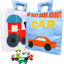 Baby Early Education Puzzle Cloth Book Ripping no Rotten Baby Enlightenment Toys 3 Year Old Children Hands Carry Zip Car Stereo Book