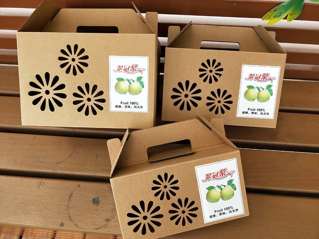 翠冠梨包装盒水果礼盒包装盒手提3斤5斤10斤装梨纸箱包装批发手提