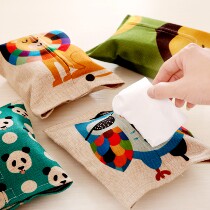 Japanese creative cloth tissue box living room household car car paper set cute toilet napkin carton