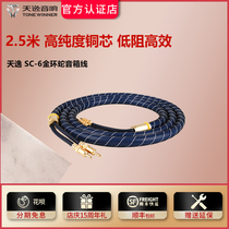 Sky YSC6 Aerobic copper professional speaker wire fever-grade soundtrack trumpet wire banana head connection line dedicated wire