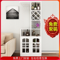 Modern minimalist in door light and luxurious glass cabinet Wine Cabinet Living-room Screen Cabinet Shoes Cabinet Integrated Small Family Type Partition Xuan Guan Cabinet