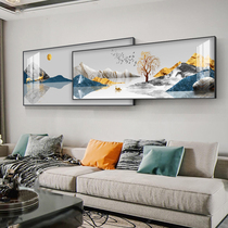Back mountain living room decorative painting Atmospheric sofa background wall hanging painting modern simple bedroom mural painting superimposed hanging painting