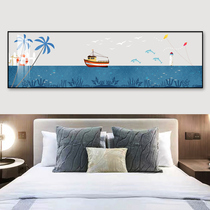 Bedroom bedside decorative painting warm children room sofa background wall painting hipster boys and girls hanging painting Crystal porcelain painting