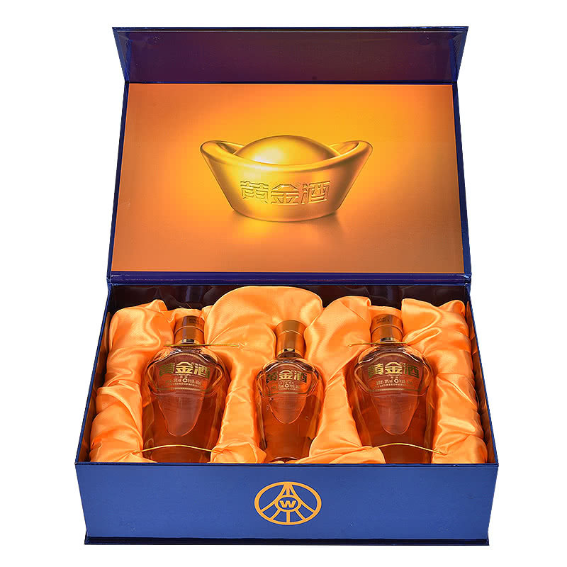 酒仙网39度黄金酒感恩特惠版万福礼盒480ml2瓶240ml礼盒