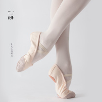 North dance flesh color childrens dance shoes practice shoes soft bottom girls adult children dance leather head ballet shoes spring and summer