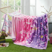 Coral velvet milk velvet flannel blanket student dormitory single female office cover leg nap lunch break small blanket