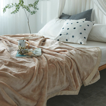 Blanket cloud mink velvet air conditioning blanket single double bed sheets thick flannel nap blanket cover coral velvet blanket