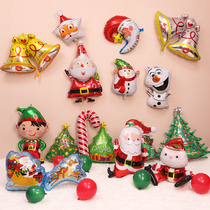 Christmas Gift Decoration Placement Goods Mall Shop Children Kindergarten Christmas Balloon Snowman Christmas Tree Balloons