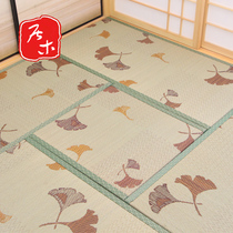 Japanese-style tatami straw mat mattress floor mat stepping rice straw mat and room floor tatami ginkgo leaves customized