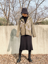 6 25 Live-Thai hand-embroidered Weird Face Series Hoodie Cardigan Jacket