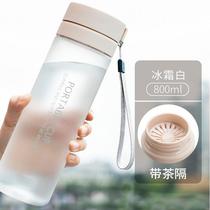 Plastic cup male and female student lovers oversize water glass resistant to fall minimalist movement Korean version with hand mug high face value