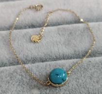 (Xingjia Workshop) Turquoise bracelet personalized custom 18K gold 18K yellow inlay 106035