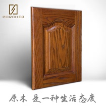 Solid wood cabinet door panel customization whole house custom wine cabinet door light luxury log room door wardrobe door custom made