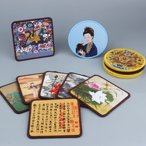 Forbidden City Wenchuang Silk Coaster Non-slip Heat Insulation Mat Chinese Style Small Gifts Beijing Gifts for Foreigners