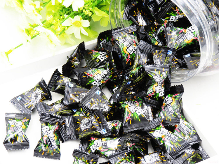 拍100颗包邮 80后怀旧零食糖果 宏源爆炸糖 酸甜果汽糖水果糖 1颗_双