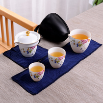 Teapot Quick cup One pot two cups Home ceramic Travel Kung Fu tea set Portable bag Office teacup