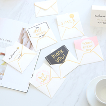 Happy Birthday Card in English Birthday Card Little in Wind Graduation Gift Blessed Blessed Blessed Blessed Blessed Blessed Card Paper Advanced Sense Envelope