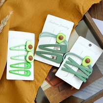 ins days buffalo oil fruit head rope hair clip cute hair rope hair ring side clip suit girl zahy hair leather fascia hair accessories