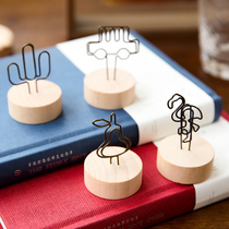 Original Wood Color Wood Small Clip Photo Wooden Photo Clip swing piece Desktop Stars room Little Bird Poo Sign Clip