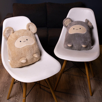 Car carrier pillow quilt dual-use multi-function folding blanket Personality cushion Cute winter office air conditioning blanket