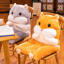 Hamster winter thickened warm big cushion backrest One-piece office sedentary chair cushion Student dormitory seat cushion fart pad