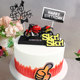 Motorcycle cake decorative ornaments male god black series baking accessories simulation locomotive car dress Motorcycle cake decorative ornaments male god black series baking accessories simulation locomotive car dress