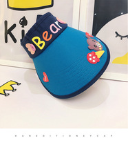 Baby sun hat summer childrens sun hat baby big Eaves hat boy girl empty top tide sun hat summer