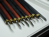 Homemade carving knife bamboo handle carving knife handmade tool knife