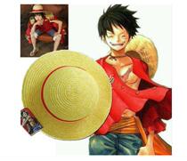 Luffy straw hat one piece hat One piece Luffy straw hat mens and womens summer sun hat