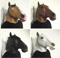 Halloween Horse Head Mask European and American Horse Head Mask Animal Headgear Halloween Funny Mask