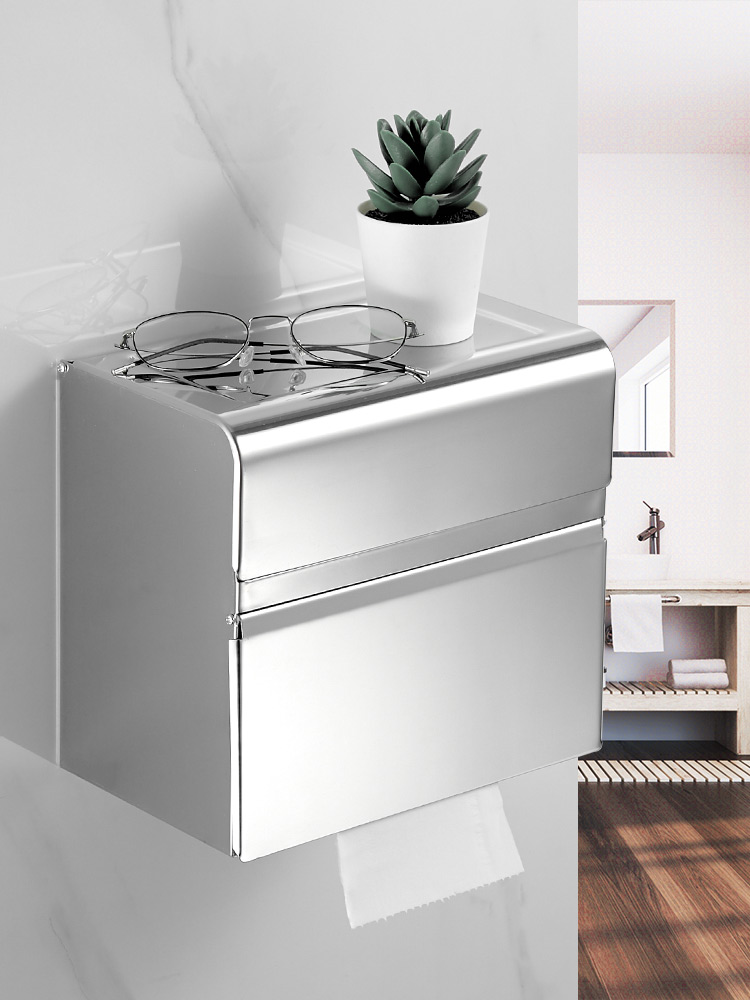 林女士家卫生间焕新，竟靠这款免打孔纸巾架